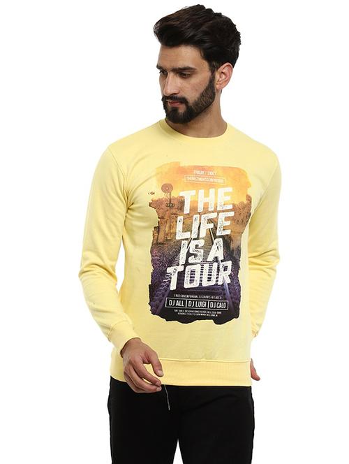 mens front print sweatshirt - 19196142 - Very Small Image - 1