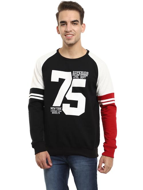 mens chest print sweatshirt - 19196152 - Very Small Image - 1