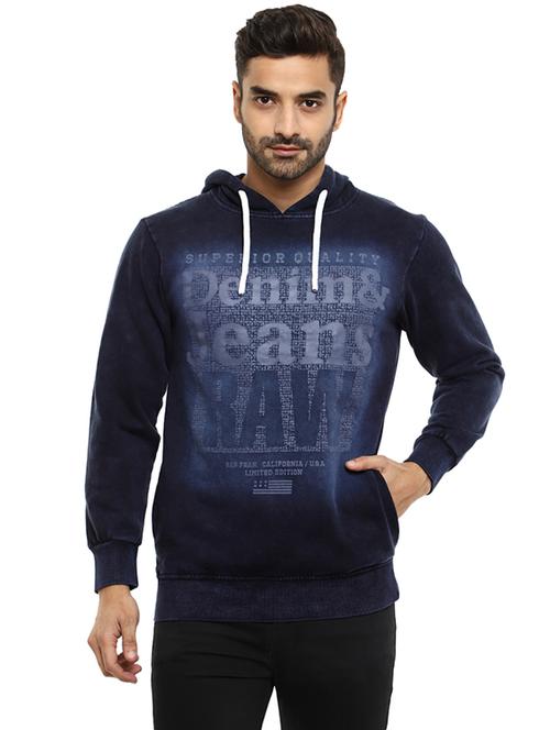 mens front print sweatshirt - 19196236 - Very Small Image - 1