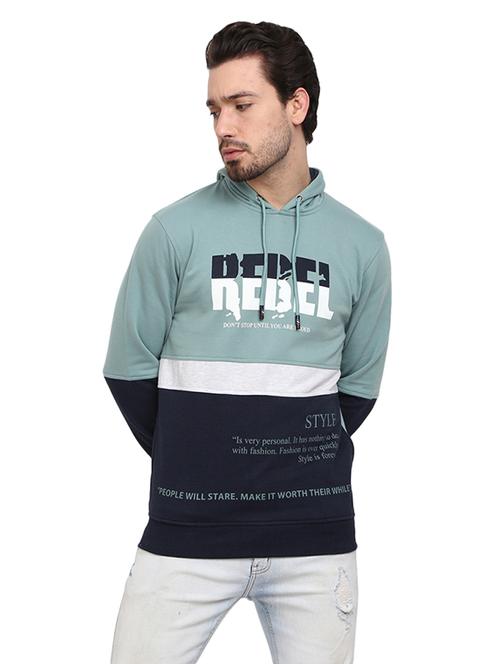 mens color block sweatshirt - 19196361 - Very Small Image - 1