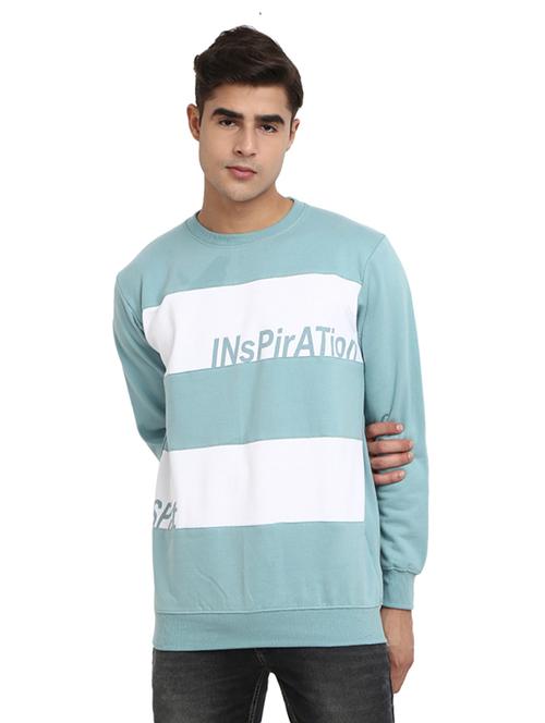 mens color block sweatshirt - 19196367 - Very Small Image - 1