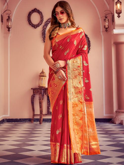 self design woven saree - 19197229 - Very Small Image - 1