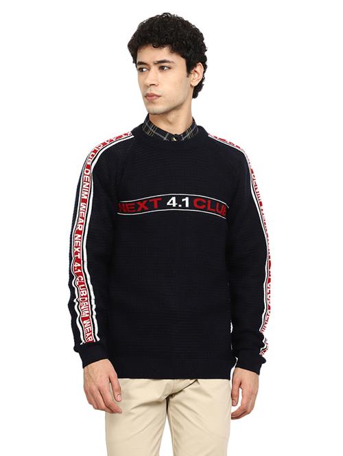men self design daffodil round neck pullover - 19197554 - Very Small Image - 1