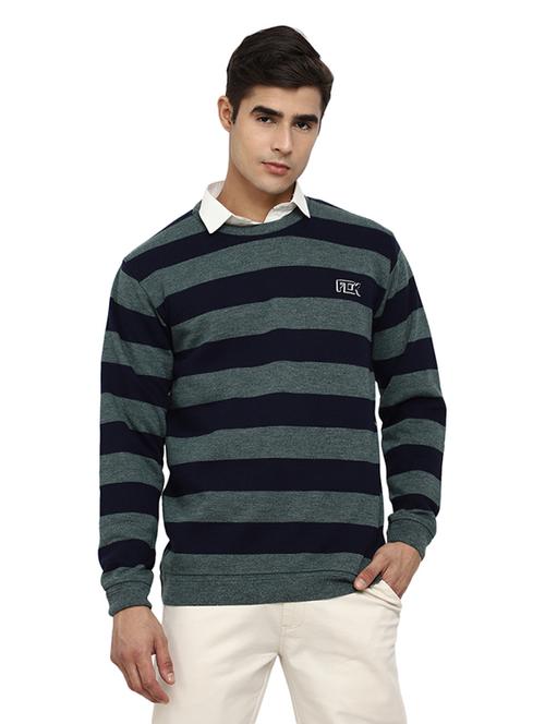 round neck striped pullover - 19197582 - Very Small Image - 1