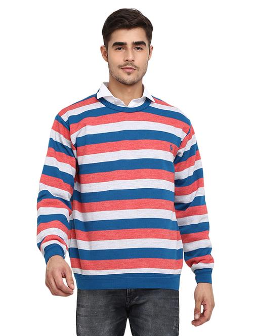 round neck striped pullover - 19197583 - Very Small Image - 1