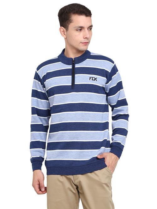 round neck striped pullover - 19197642 - Very Small Image - 1