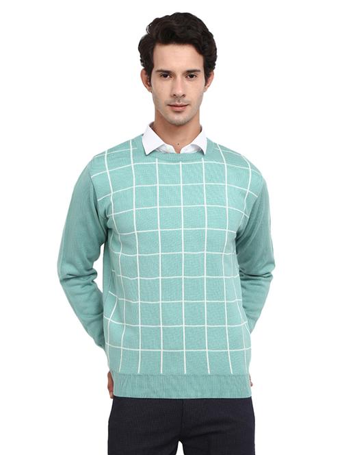 men round neck solid sweater - 19197656 - Very Small Image - 1