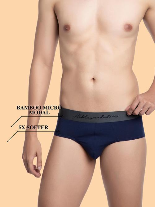bamboo micro modal, antibacterial, premium men's brief - 19197724 - Very Small Image - 1