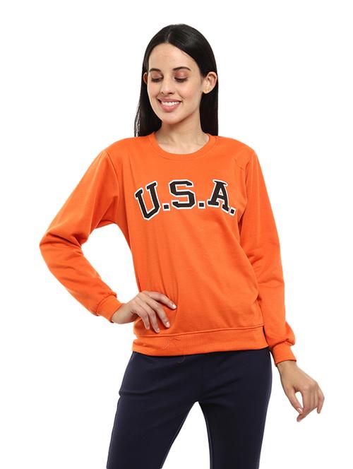 women's chest print sweatshirt - 19197948 - Very Small Image - 1