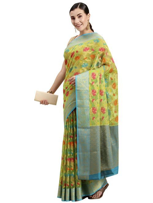 self design jamdani saree - 19198058 - Very Small Image - 1