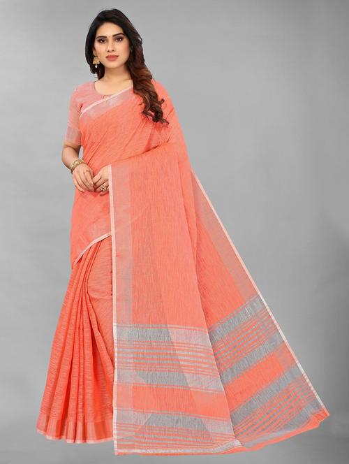 self design woven saree with blouse - 19198156 - Very Small Image - 1