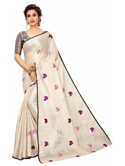 self design woven saree with blouse - 19198202 - Very Small Image - 1