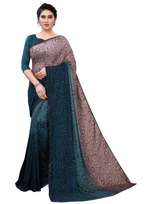 self design printed saree - 19198228 - Very Small Image - 1