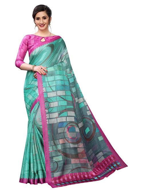 self design printed saree - 19198242 - Very Small Image - 1