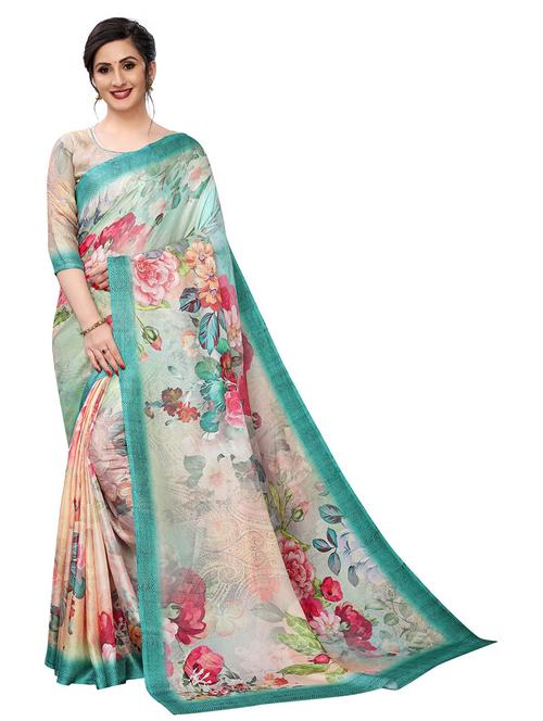 self design printed saree - 19198244 - Very Small Image - 1