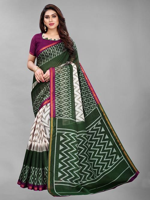 self design printed saree - 19198270 - Very Small Image - 1