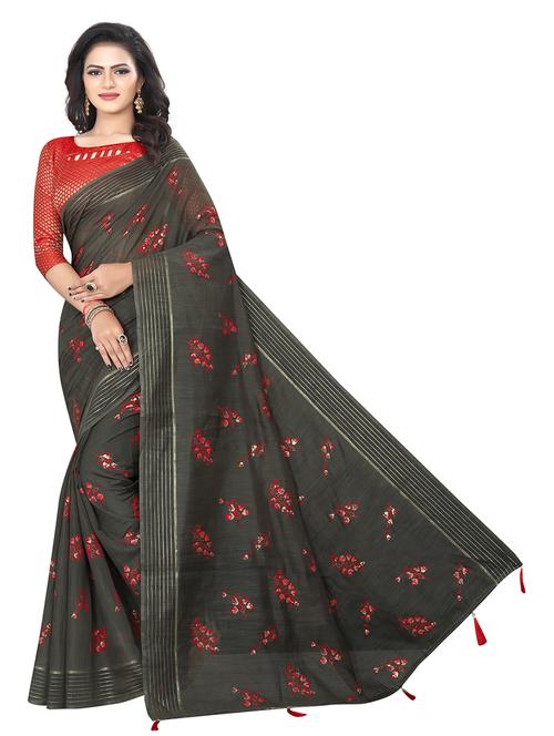 ethnic wear green color saree set with blouse - 19198293 - Very Small Image - 1