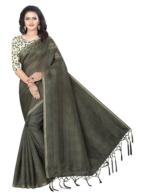 ethnic wear green color saree set - 19198301 - Very Small Image - 1