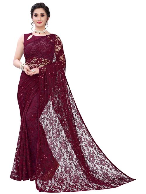 self design embroidered saree - 19198476 - Very Small Image - 1