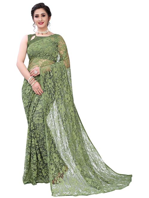 self design embroidered saree with blouse - 19198486 - Very Small Image - 1