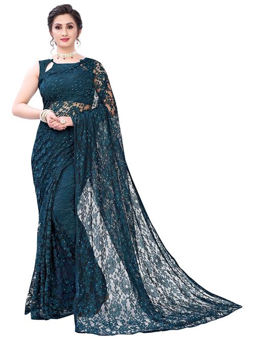 self design embroidered saree with blouse - 19198488 - Very Small Image - 1
