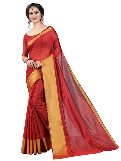 self design woven saree with blouse - 19198719 - Very Small Image - 1