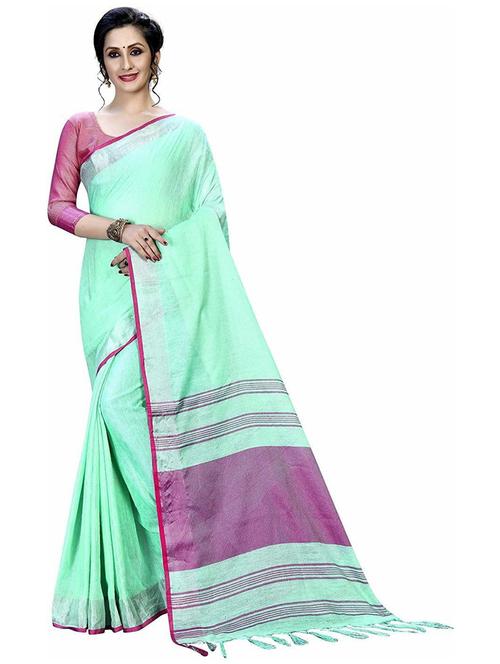 green self design saree - 19198884 - Very Small Image - 1