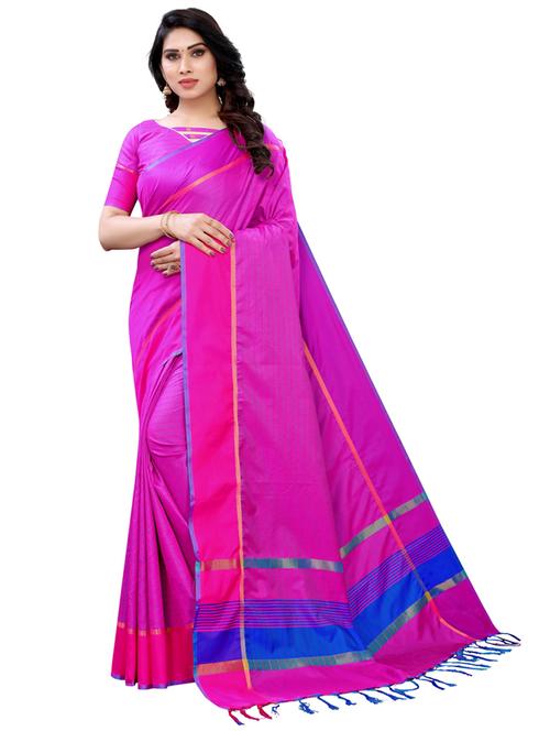 multi colored striped saree with blouse - 19198904 - Very Small Image - 1