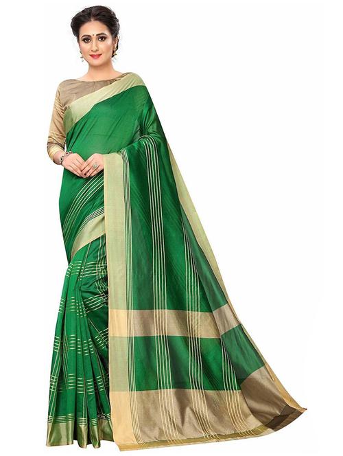 multi colored check saree with blouse - 19198949 - Very Small Image - 1