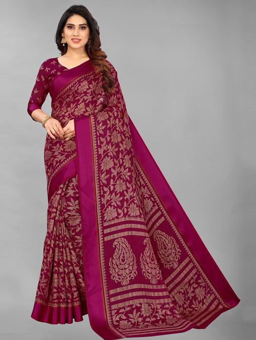 ethnic wear pink colored saree set with blouse - 19199166 - Very Small Image - 1