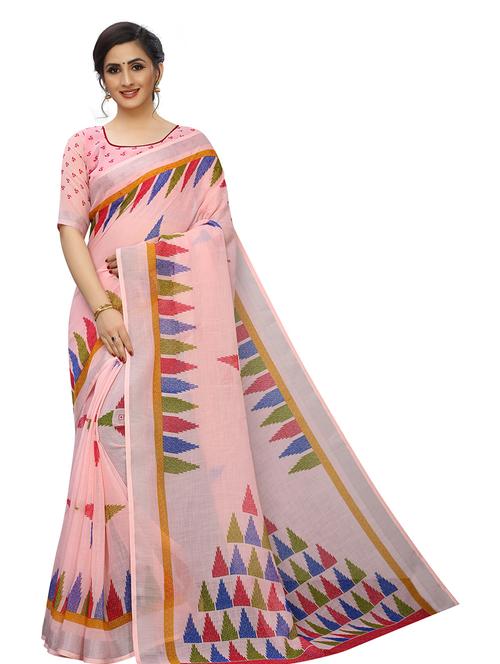 ikat pure cotton saree - 19199439 - Very Small Image - 1