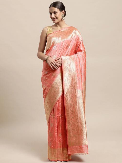 self design kanjivaram saree with blouse - 19199890 - Very Small Image - 1