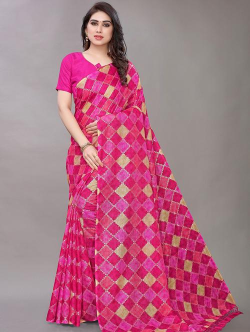 multi colored printed saree - 19199985 - Very Small Image - 1