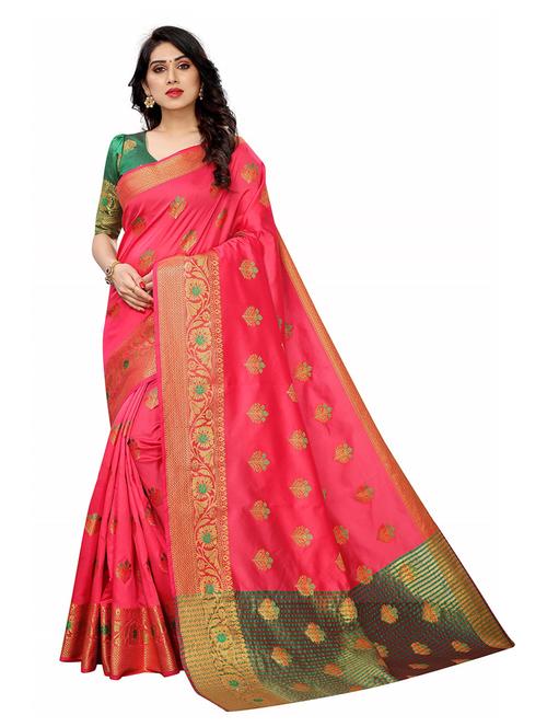 self design kanjivaram saree with blouse - 19200000 - Very Small Image - 1