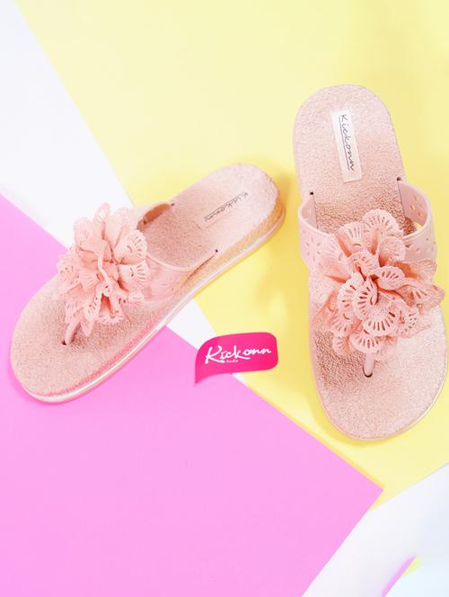 pink slip on sandal - 19201337 - Very Small Image - 1