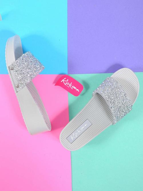 grey embellished flip flop - 19201464 - Very Small Image - 1