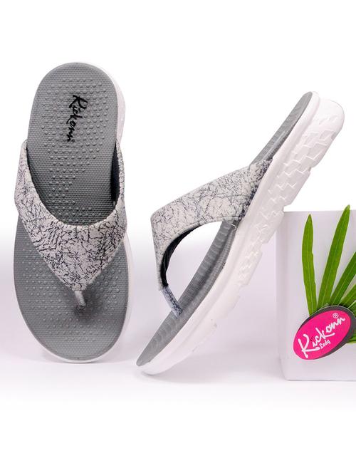 grey solid flip flop - 19201509 - Very Small Image - 1