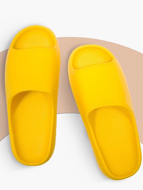 yellow solid flip flops - 19201520 - Very Small Image - 1