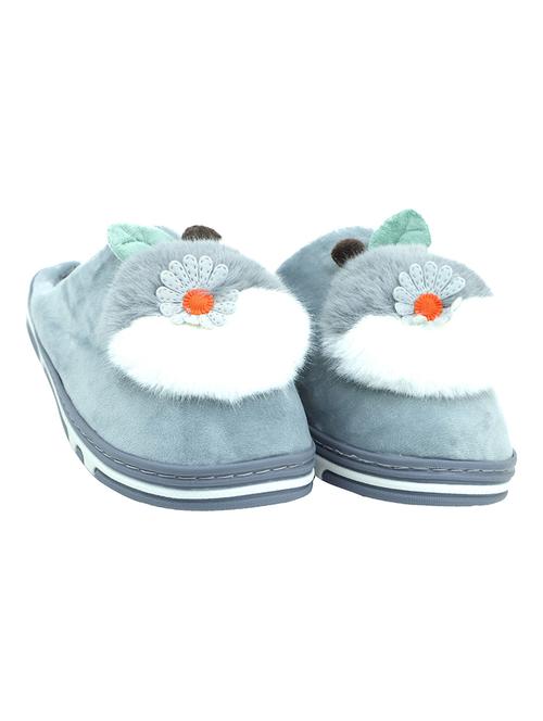 women grey flats flip flop - 19201726 - Very Small Image - 1