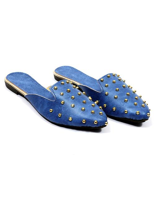 navy blue embellished ballerina - 19202099 - Very Small Image - 1