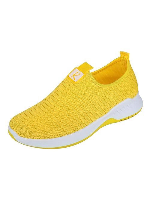 yellow solid casual shoe - 19202102 - Very Small Image - 1
