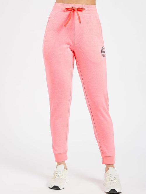 drawstring waist melange track pant - 19202598 - Very Small Image - 1