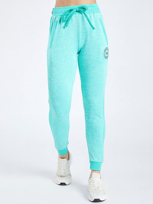 drawstring waist melange track pant - 19202600 - Very Small Image - 1