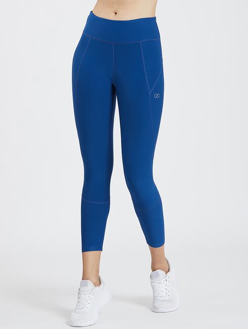 high rise solid sports leggings - 19202663 - Very Small Image - 1