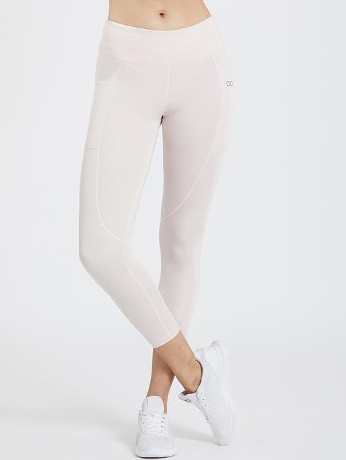 high rise solid sports leggings - 19202705 - Very Small Image - 1