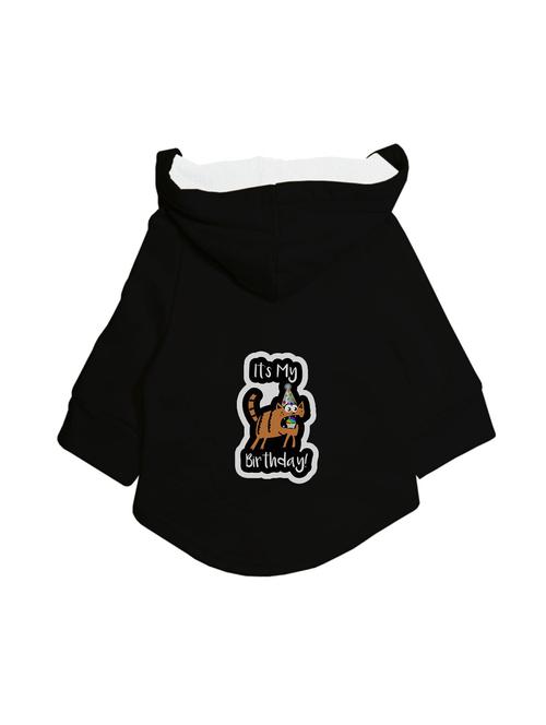 quirky printed full sleeves pet hoodie - 19204096 - Very Small Image - 1