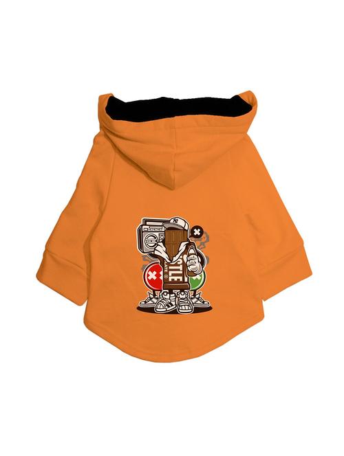 quirky printed full sleeves pet hoodie - 19204336 - Very Small Image - 1