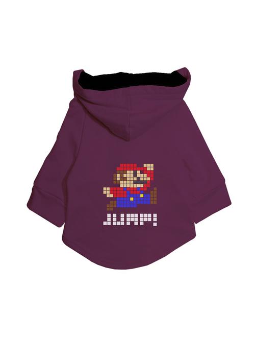 quirky printed full sleeves pet hoodie - 19204496 - Very Small Image - 1
