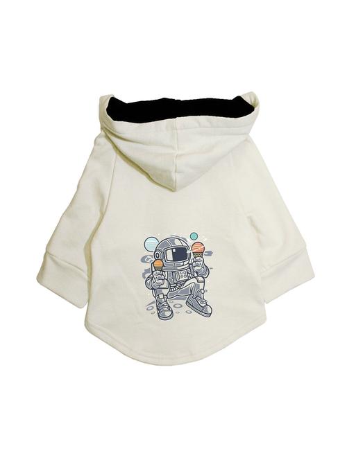 quirky printed full sleeves pet hoodie - 19204652 - Very Small Image - 1