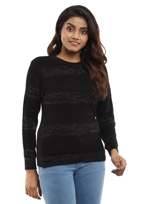 self design acrylic wool pullover - 19204978 - Very Small Image - 1